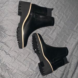 Black Corky Ankle Boots